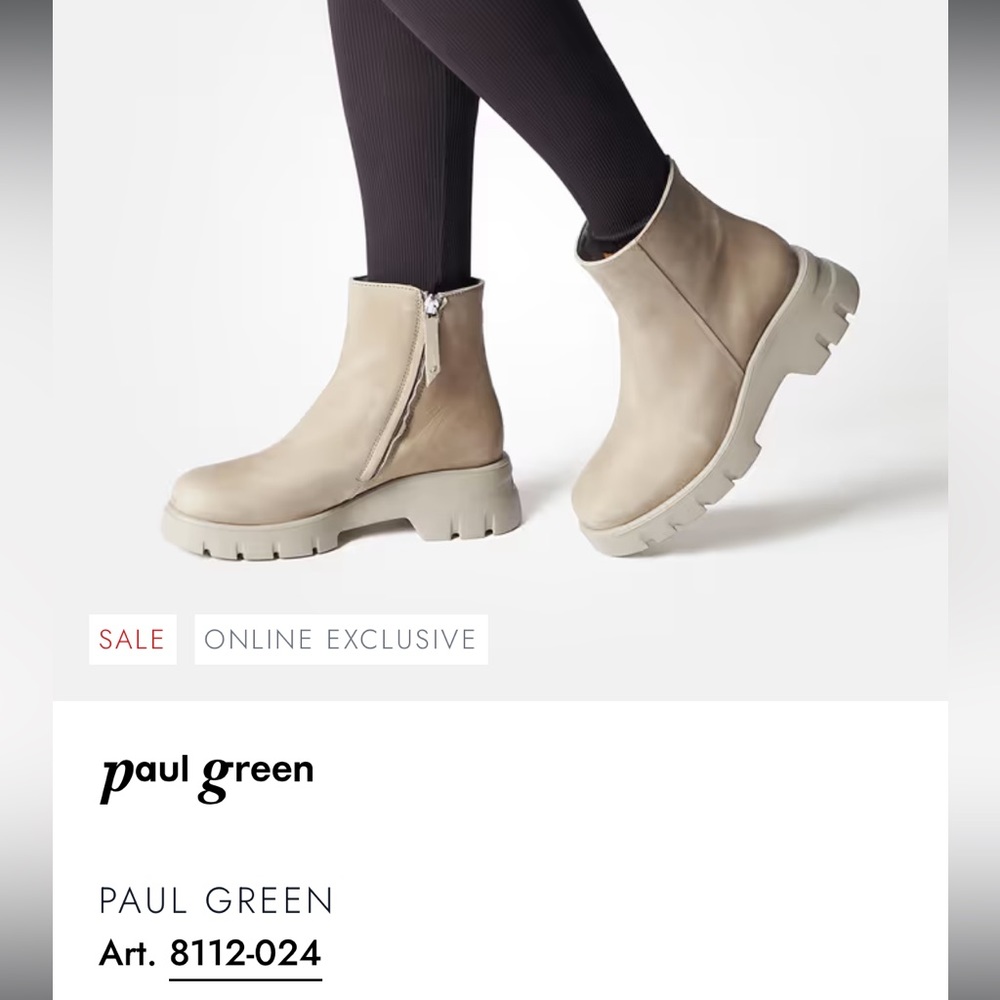 Paul green booties size 7 NWT